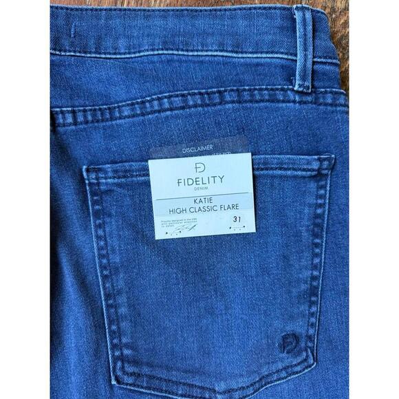 New Fidelity Denim Katie High Classic Flare Women's Jeans, Size 31 - Picture 4 of 4